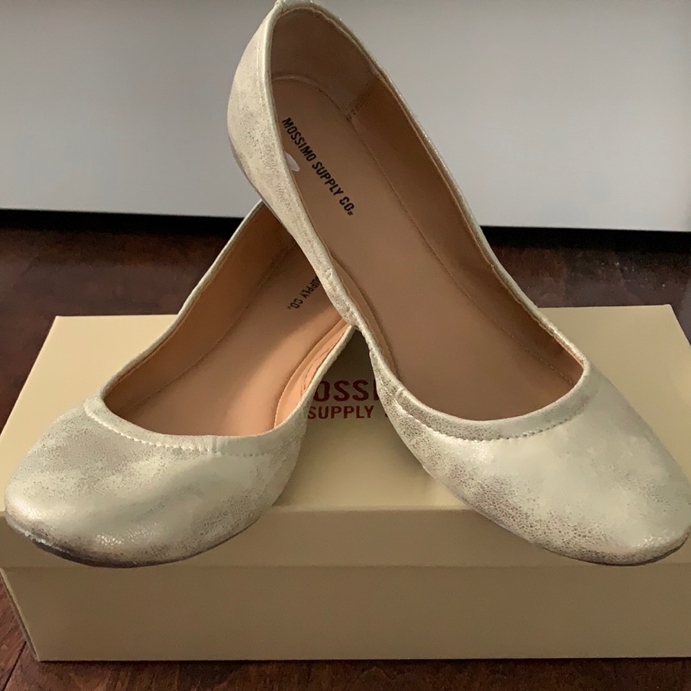 Mossimo Supply Co. Gold Flats